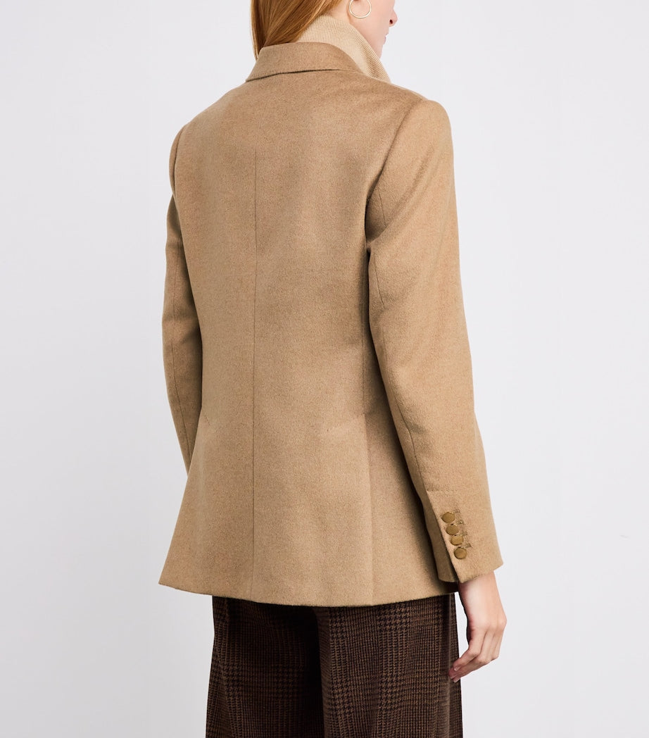 Max Mara Camel Hair Double-Breasted Blazer
