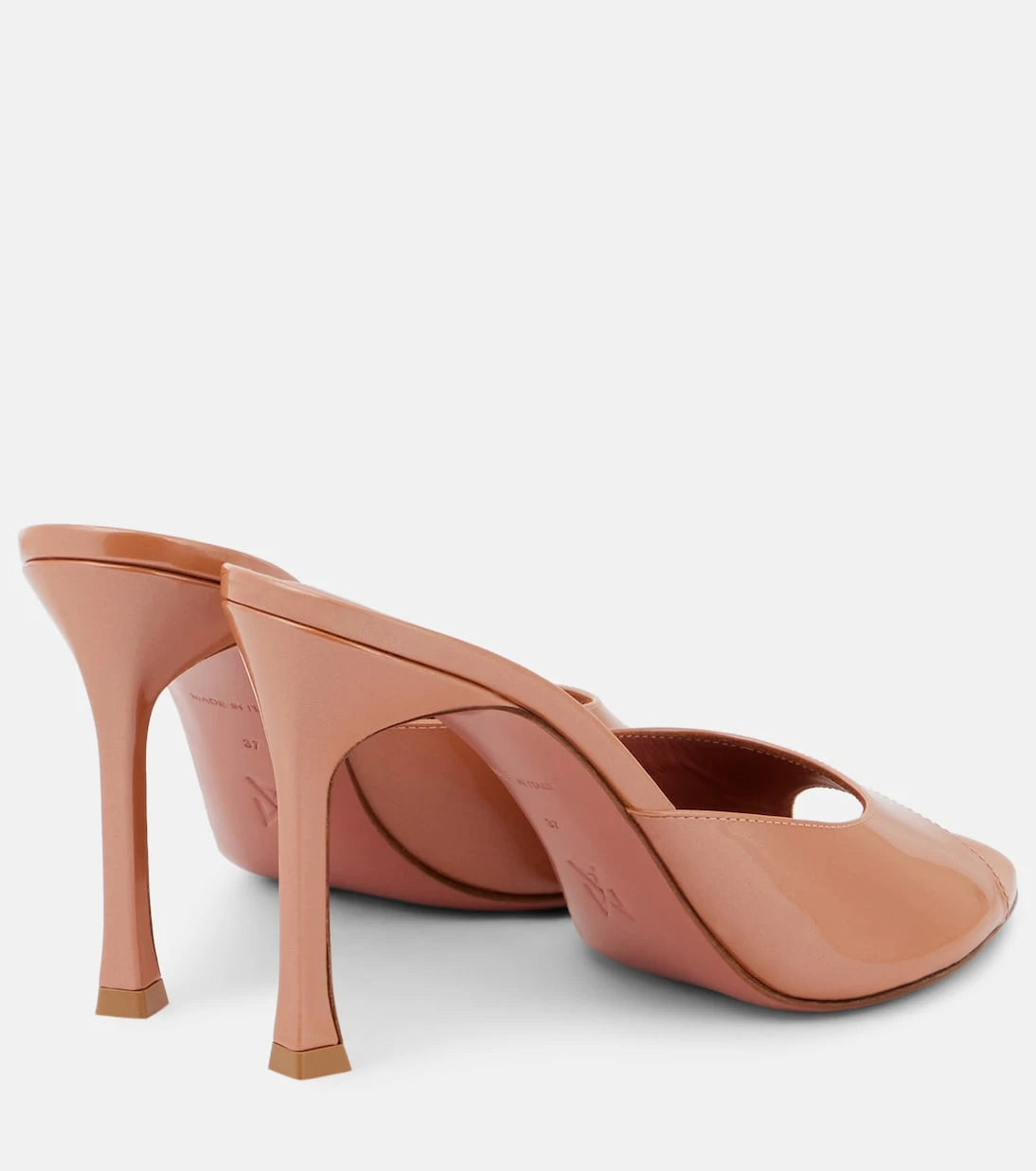 Amina Muaddi - Alexa 95 patent leather mules
