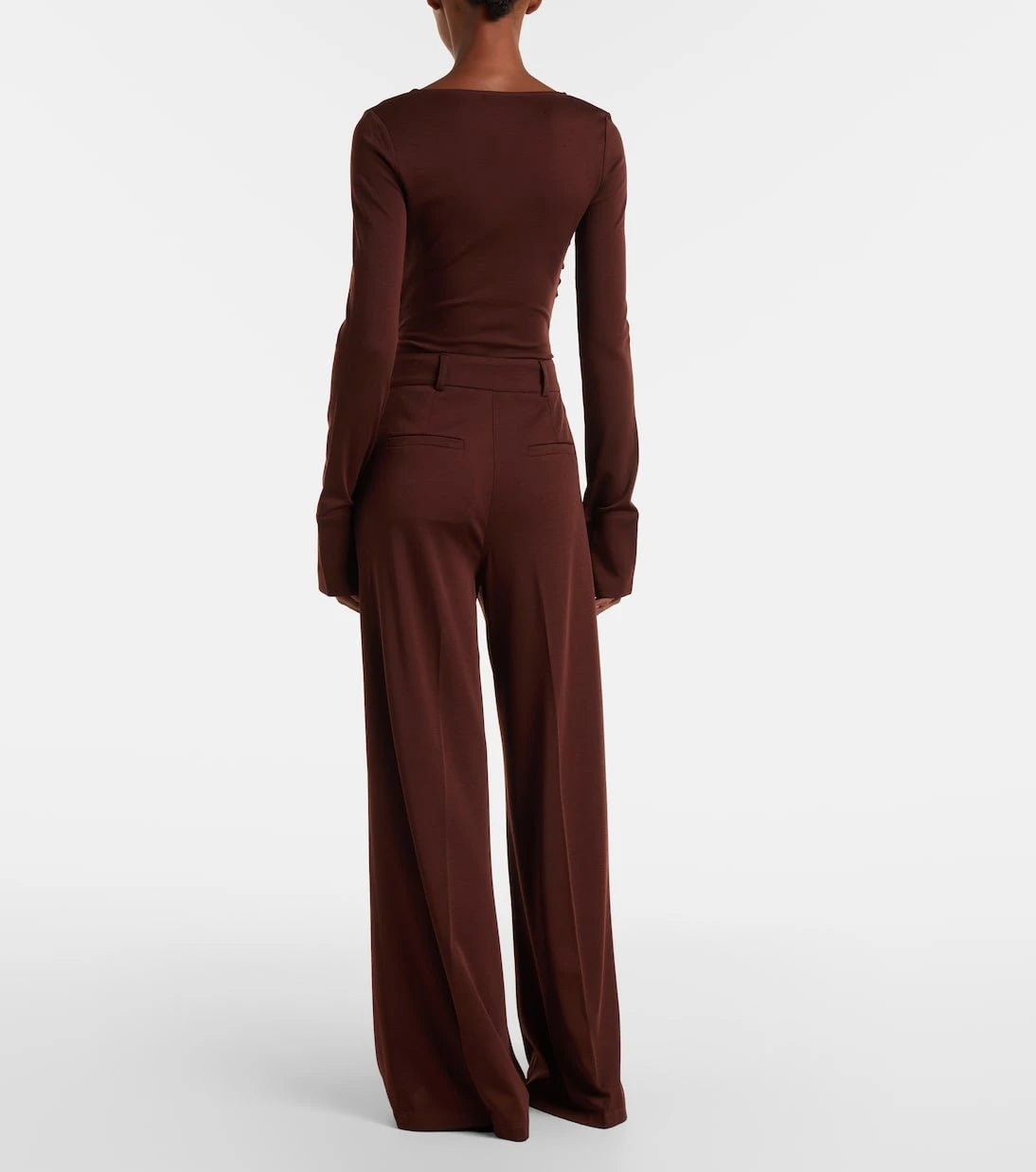 Max Mara - Nigella draped wool bodysuit