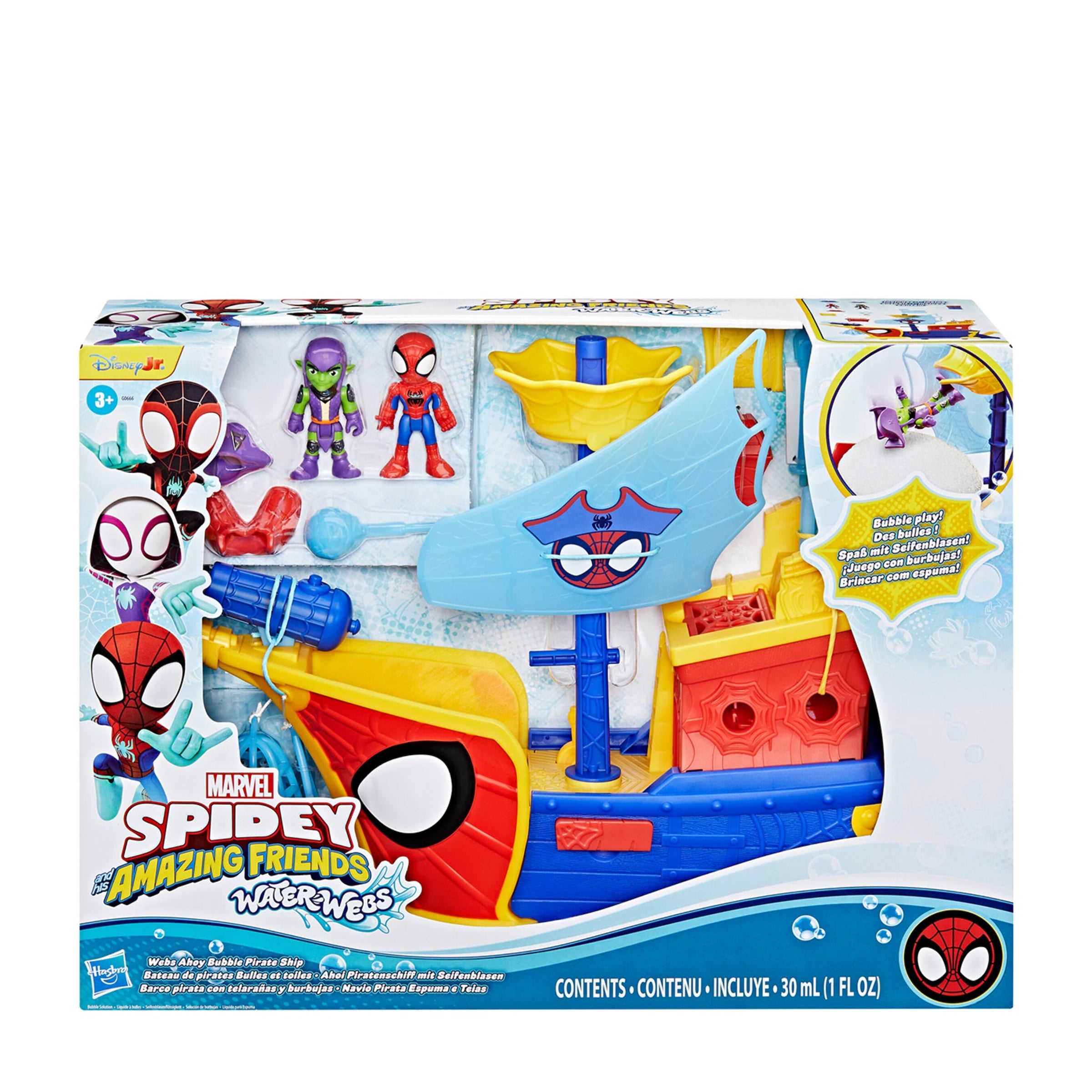 Spider-Man Webs Ahoy Bubble Pirate Ship Playset