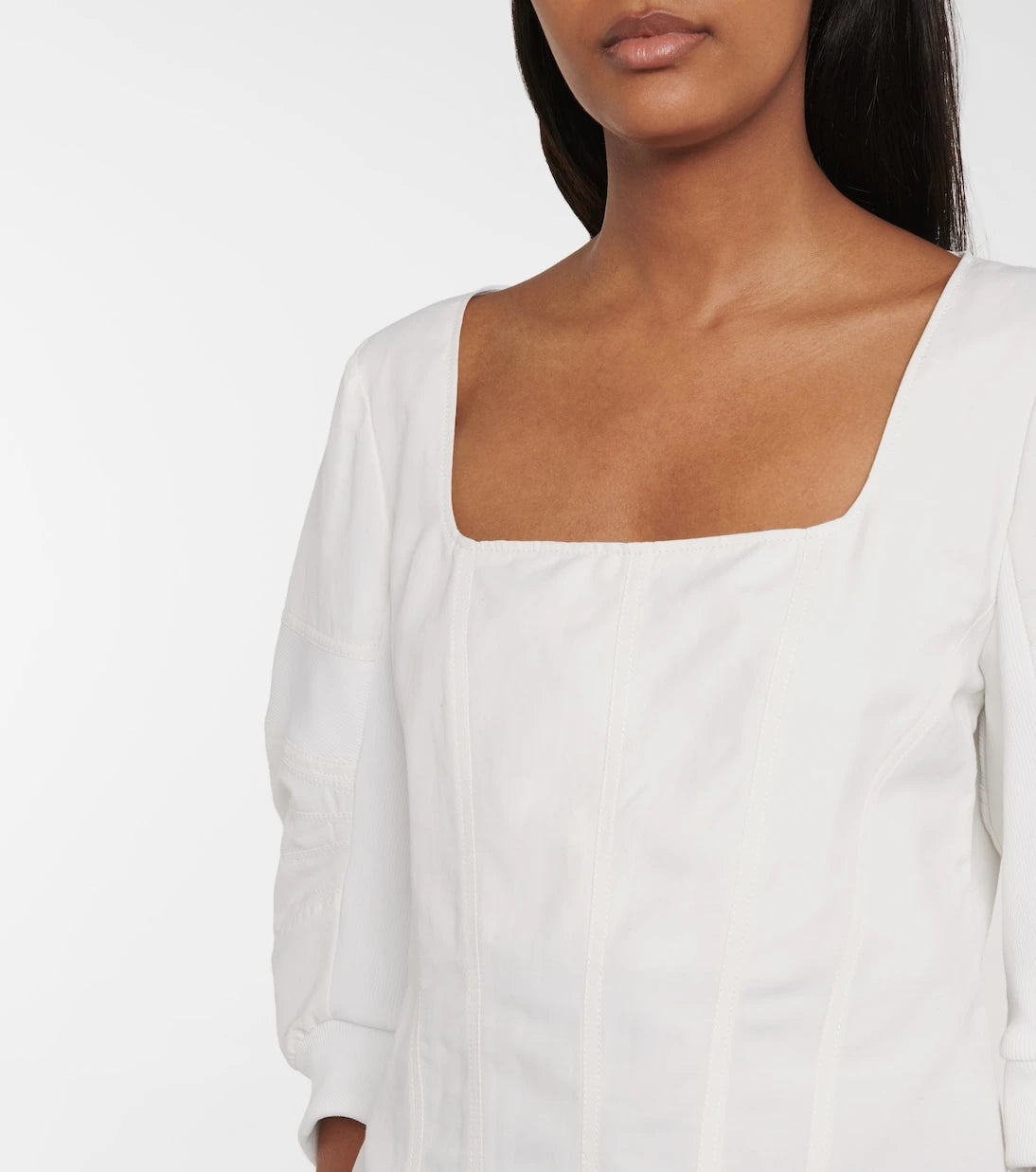 Stella McCartney - Cotton and linen-blend blouse