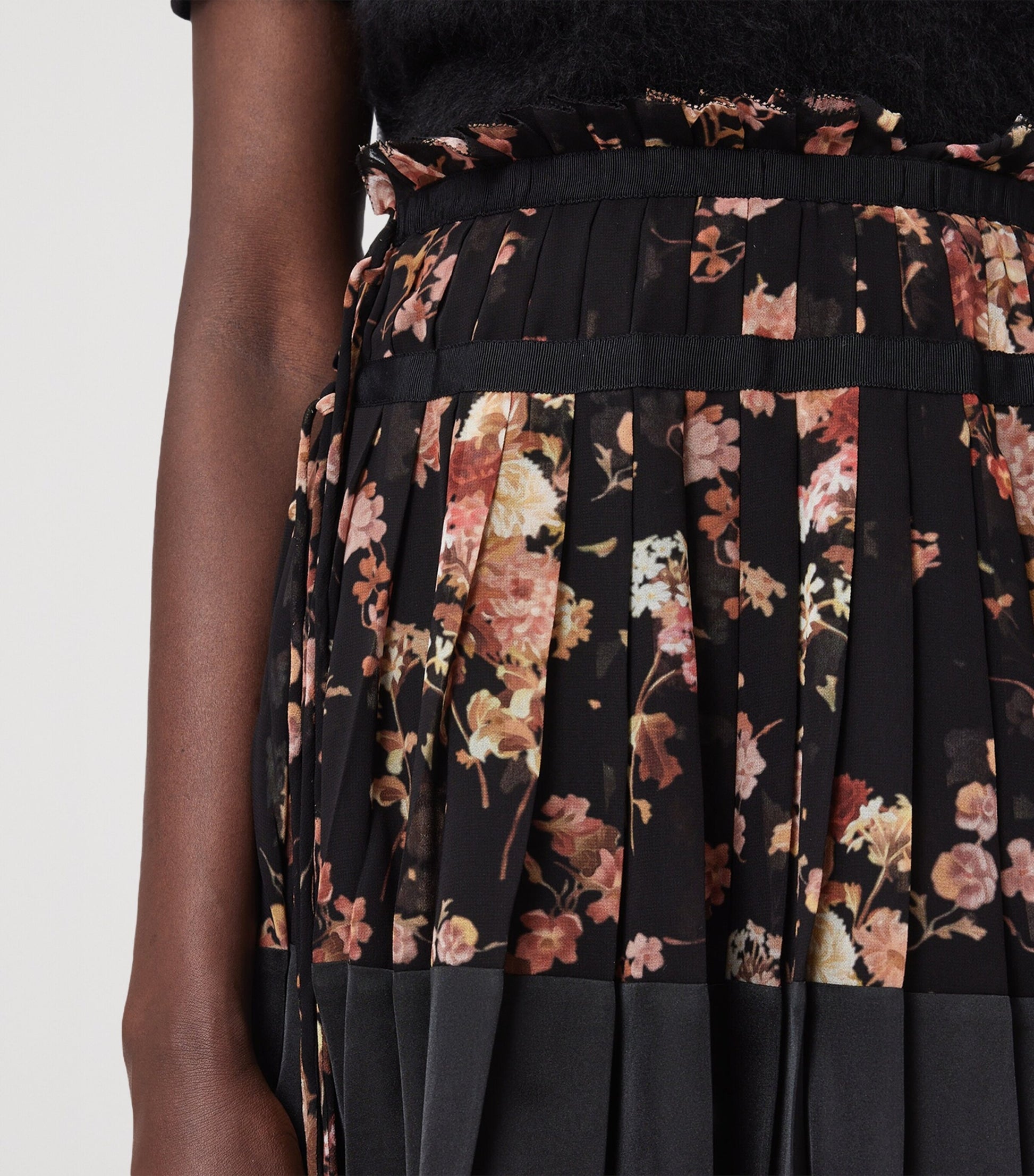 Black Elara Mini Skirt