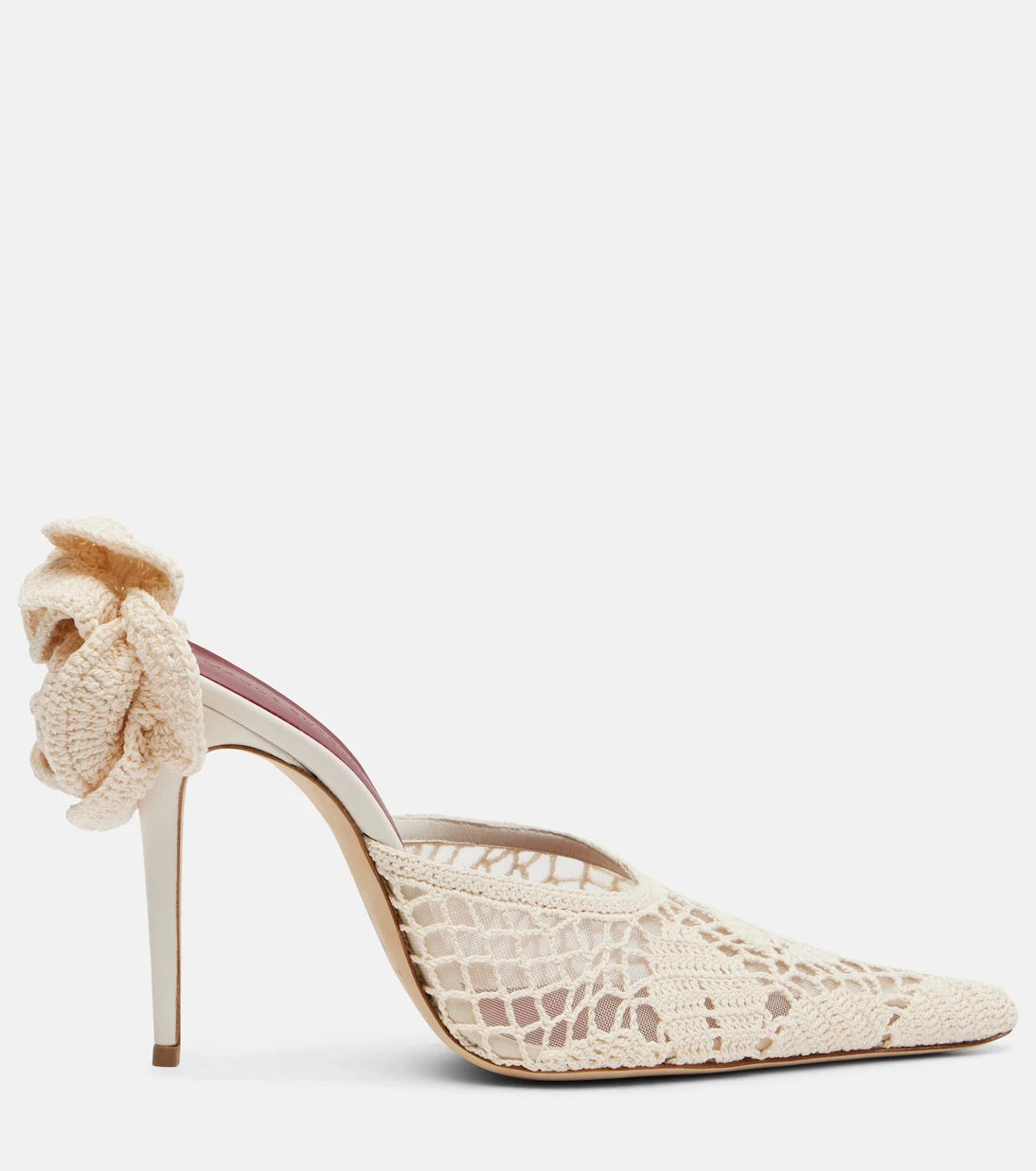 Magda Butrym - Crochet and leather mules