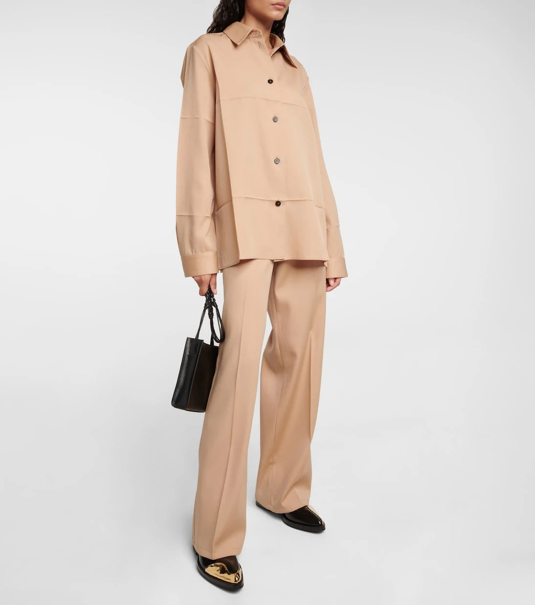 Jil Sander - Embellished leather Derby shoes
