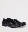 Black Buffalo Leather Loafers