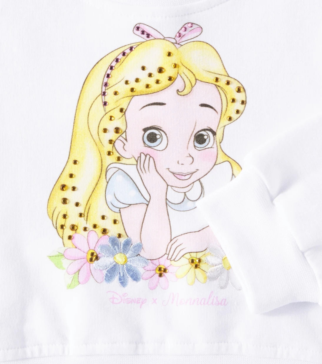 Monnalisa - Baby printed cotton-blend sweater