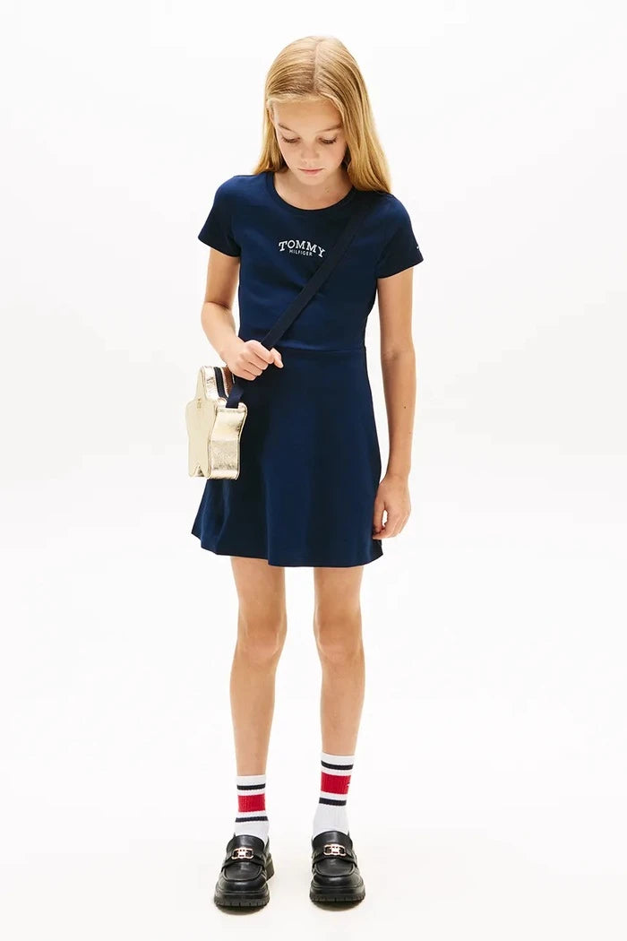 Детска памучна рокля Tommy Hilfiger