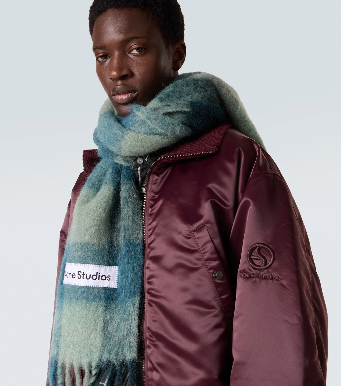 Acne Studios - Checked alpaca and wool-blend scarf