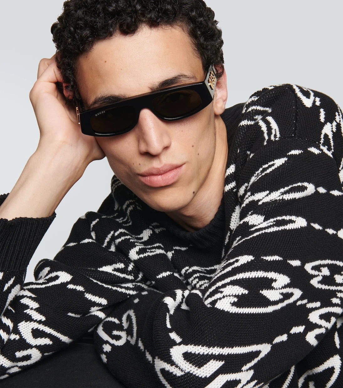 Gucci - Logo flat-top sunglasses