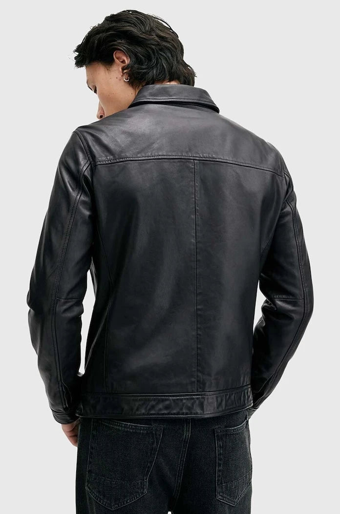 Кожено яке AllSaints LUCK JACKET