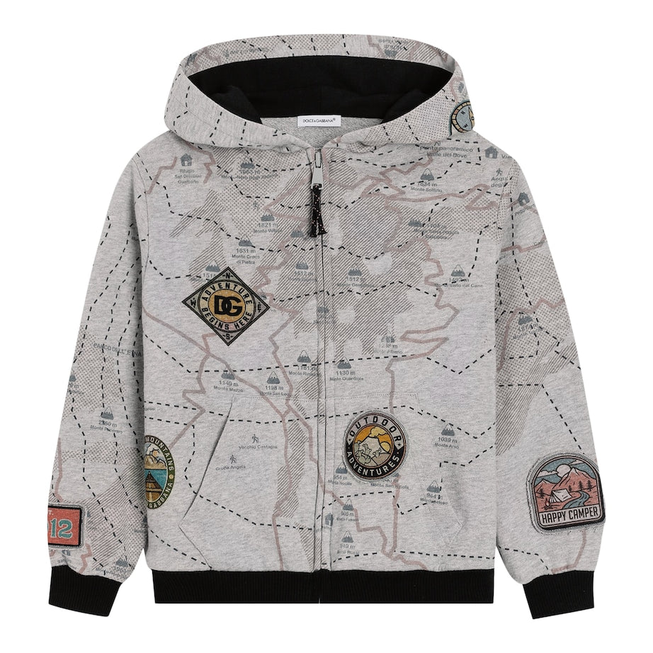 Dolce & Gabbana Kids Adventure Zip-Up Hoodie (8-13 Years)