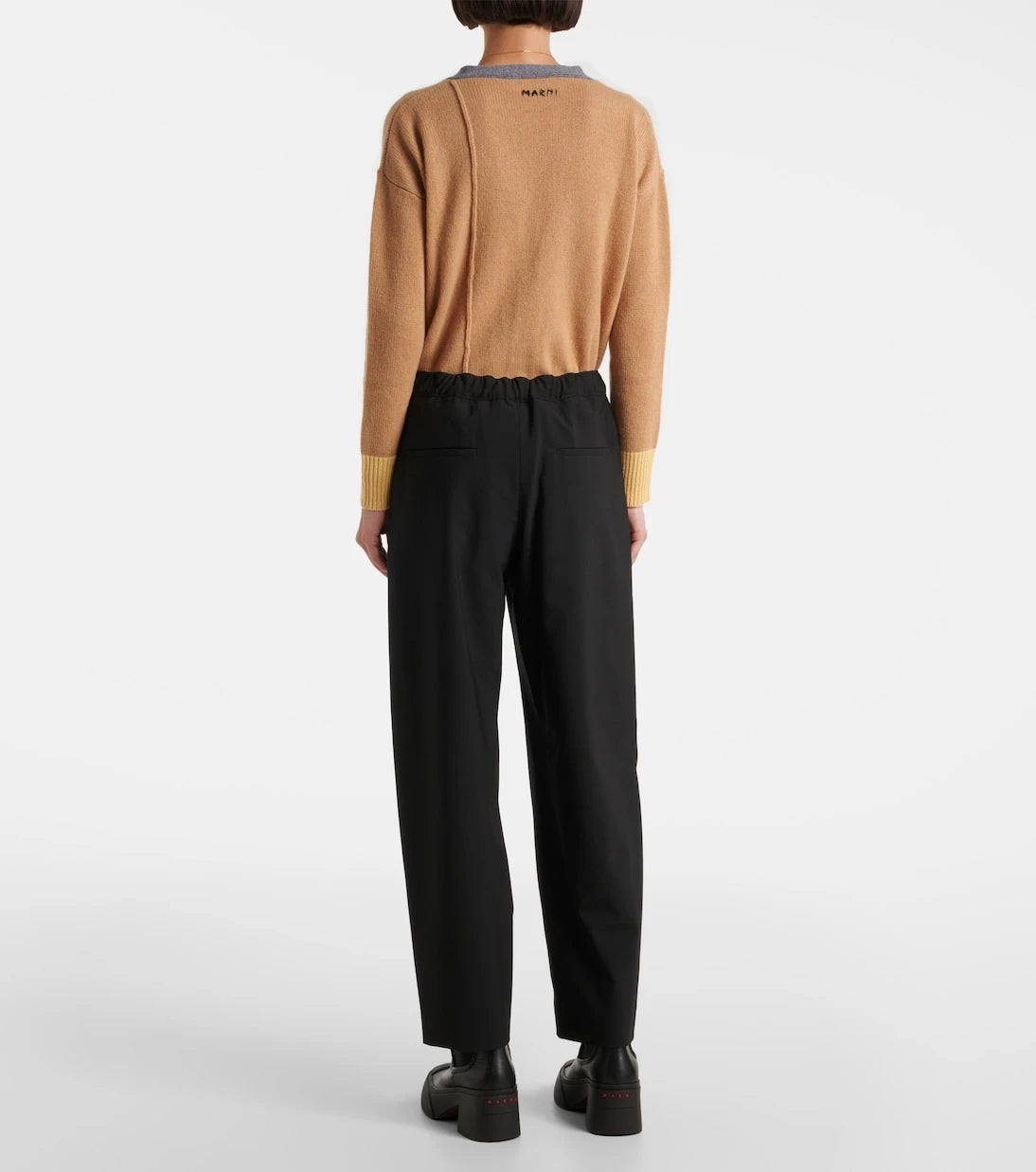 Marni - High-rise tapered pants