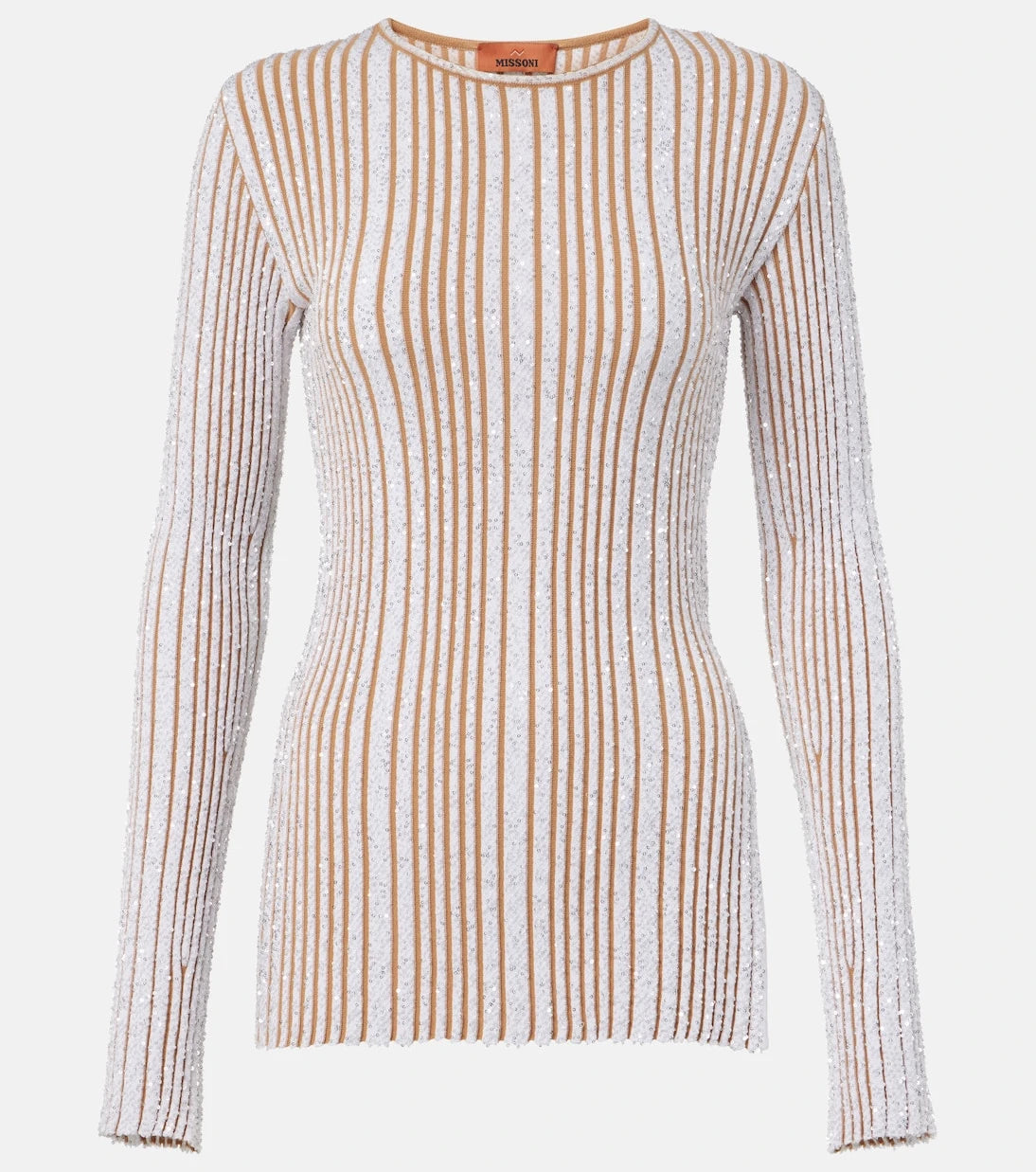 Missoni - Payetli çizgili kazak