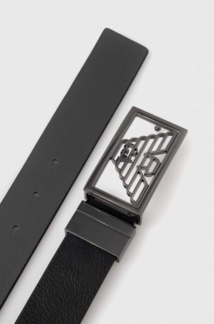 Emporio Armani çift taraflı erkek deri kemer