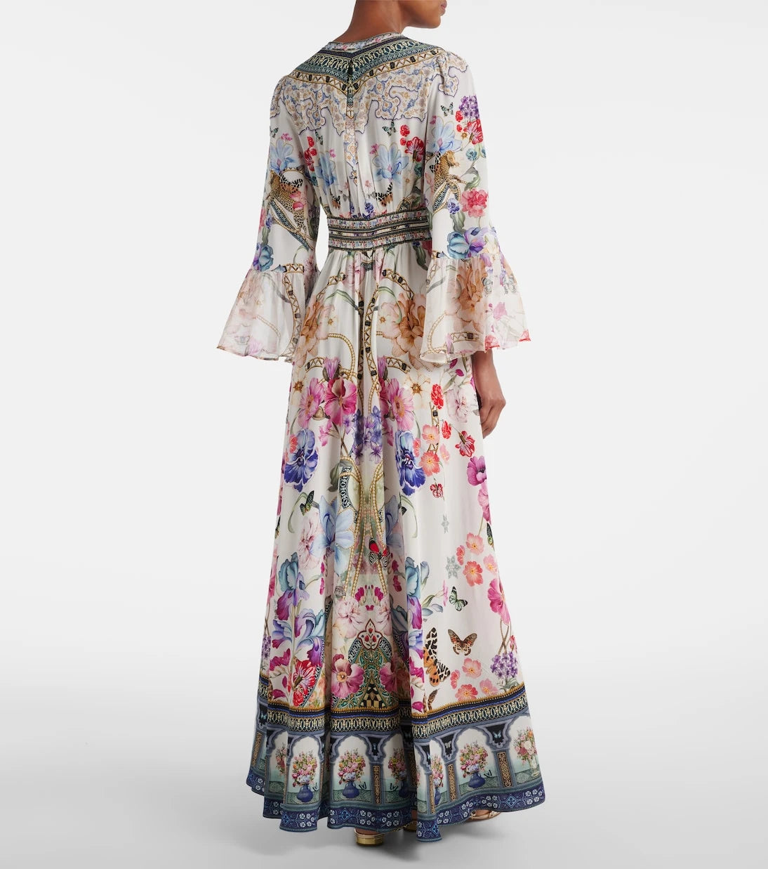 Camilla - Crystal-embellished silk maxi dress