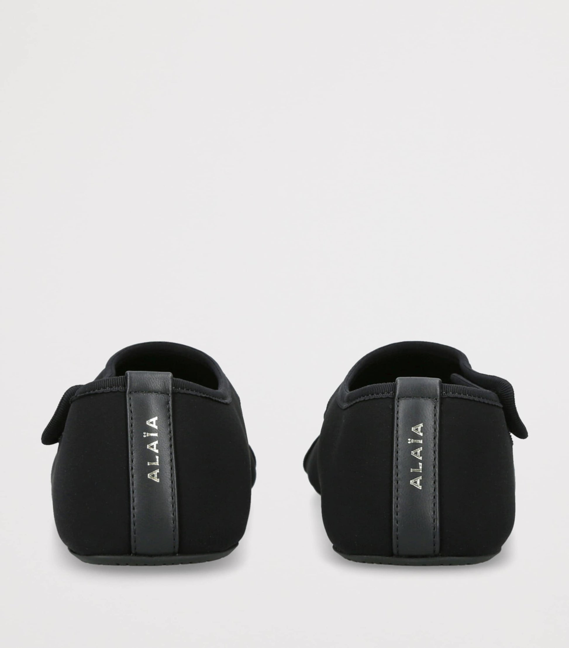Alaïa Black Neoprene Ballet Flats