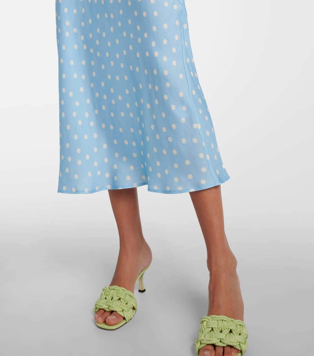 Rixo - Ardith polka-dot midi skirt