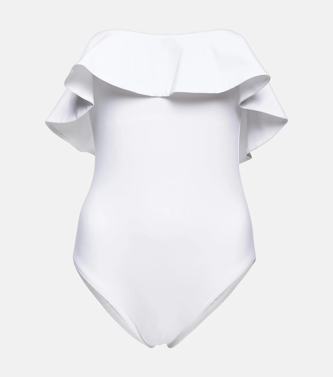 Karla Colletto - Ruffle-trimmed off-shoulder swimsuit