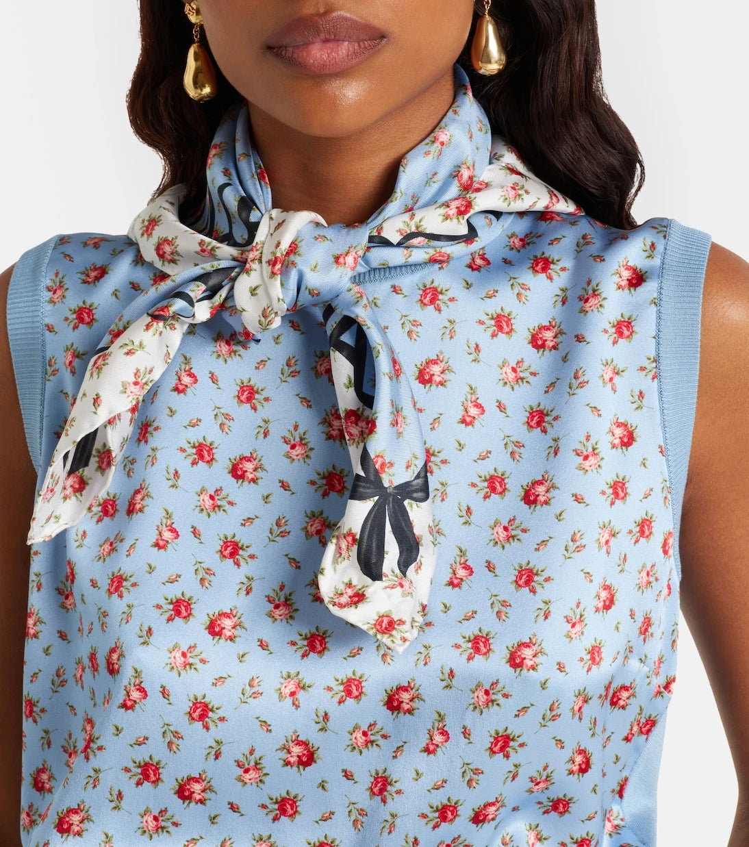 Dolce&Gabbana - Floral silk twill scarf