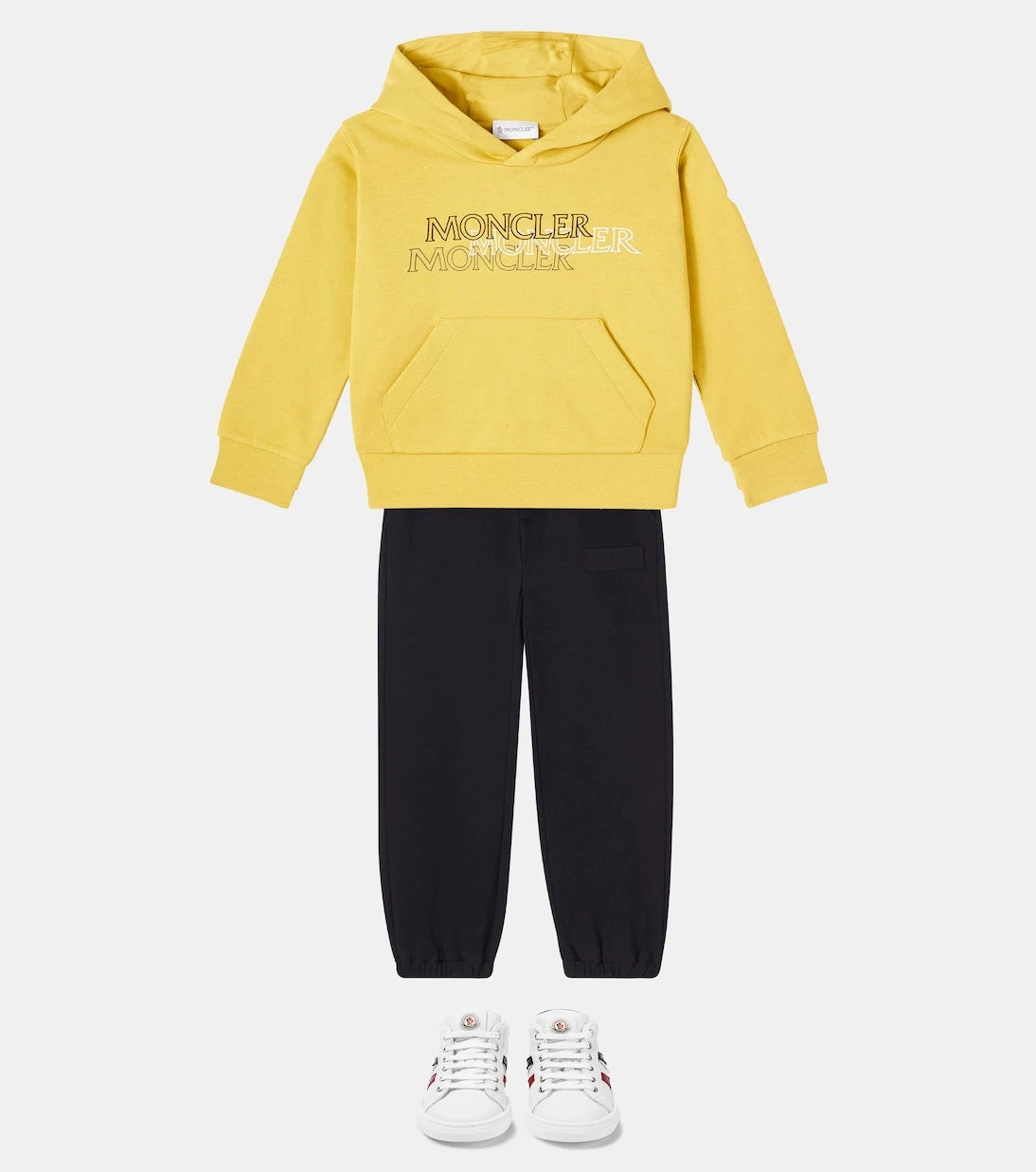 Moncler Enfant - Logo cotton jersey hoodie