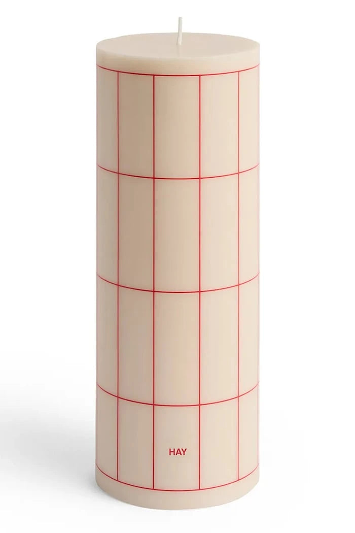 Dekoratif Mum HAY Column Candle 9 x 25 cm