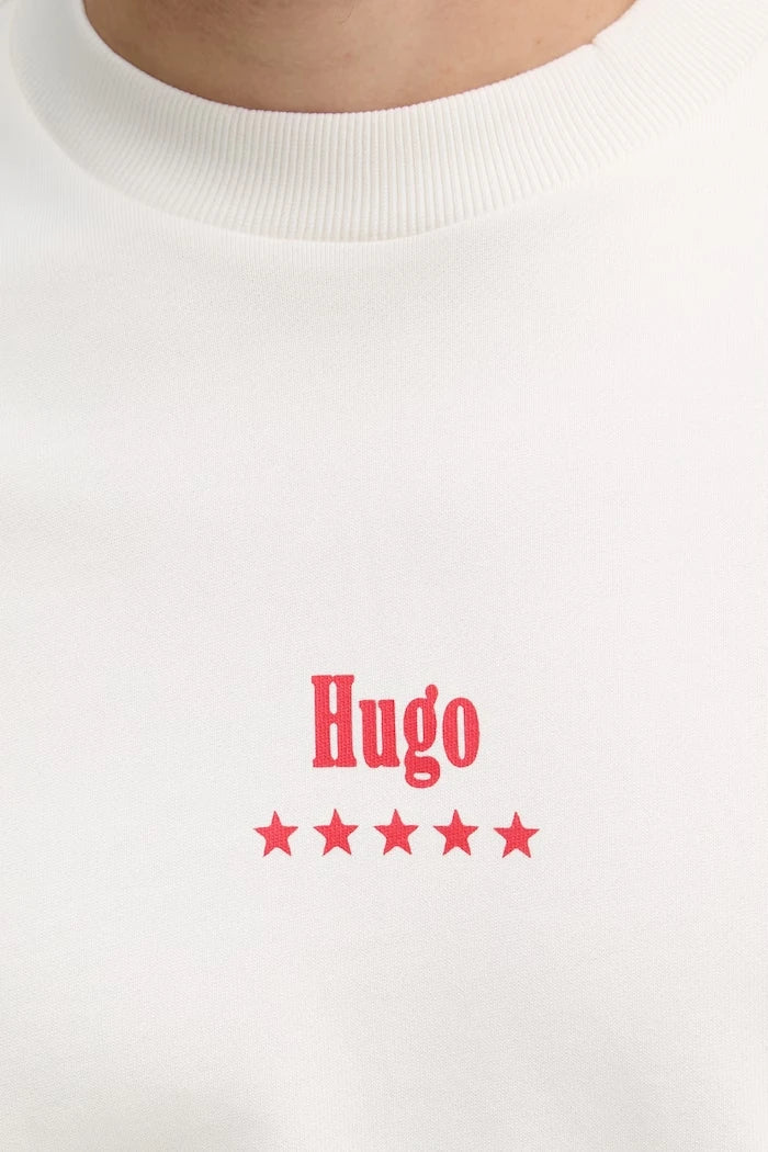 HUGO Blue erkek pamuklu sweatshirt Nucavex
