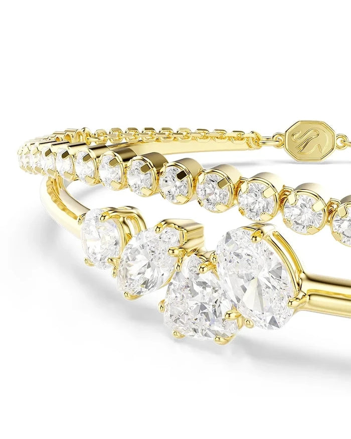 Swarovski kadın altın kaplama zirkonlu bileklik MESMERA
