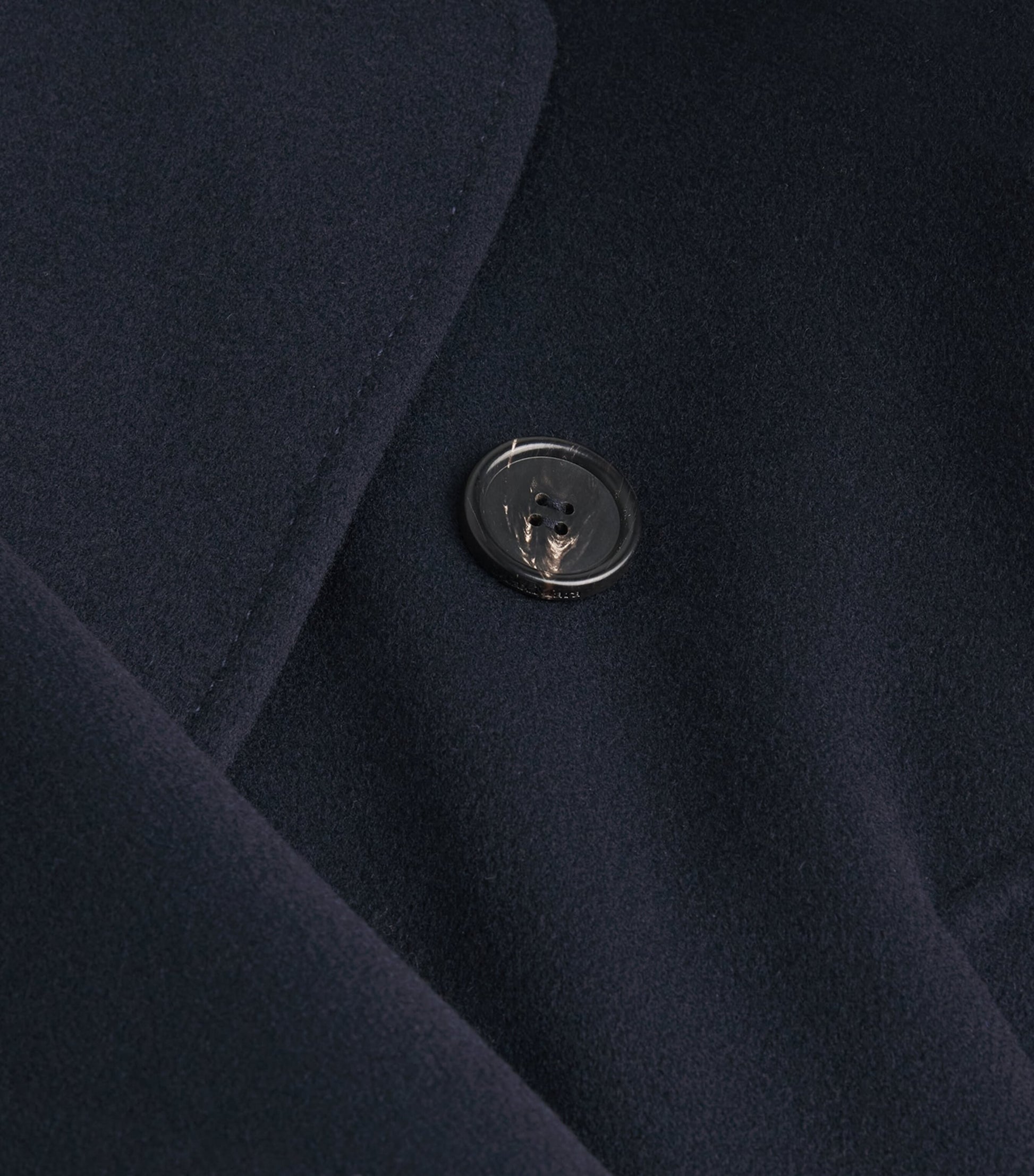 Max Mara Blue Wool Double-Breasted Coat
