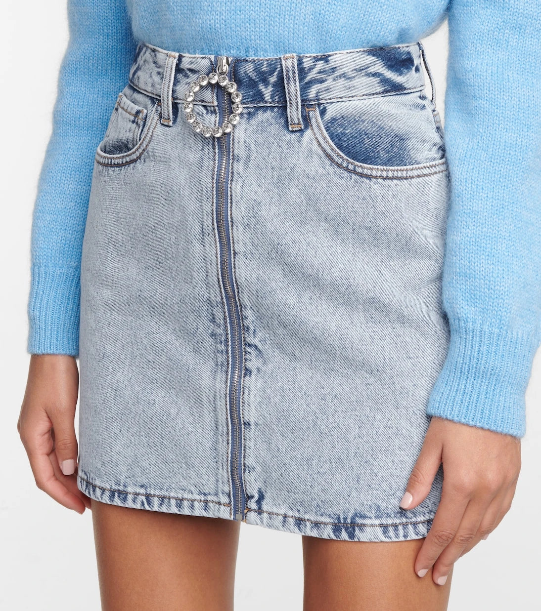 Alessandra Rich - Denim miniskirt