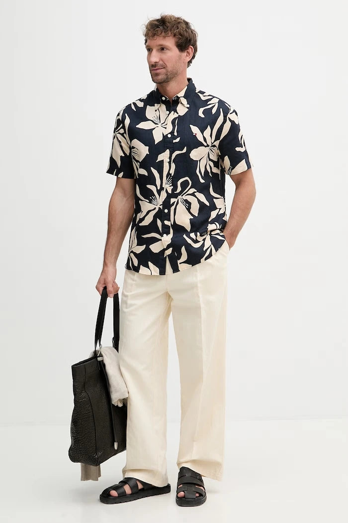 Tommy Hilfiger риза мъжка с лен