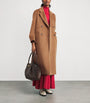Weekend Max Mara Beige Wool-Alpaca-Blend Double-Breasted Overcoat
