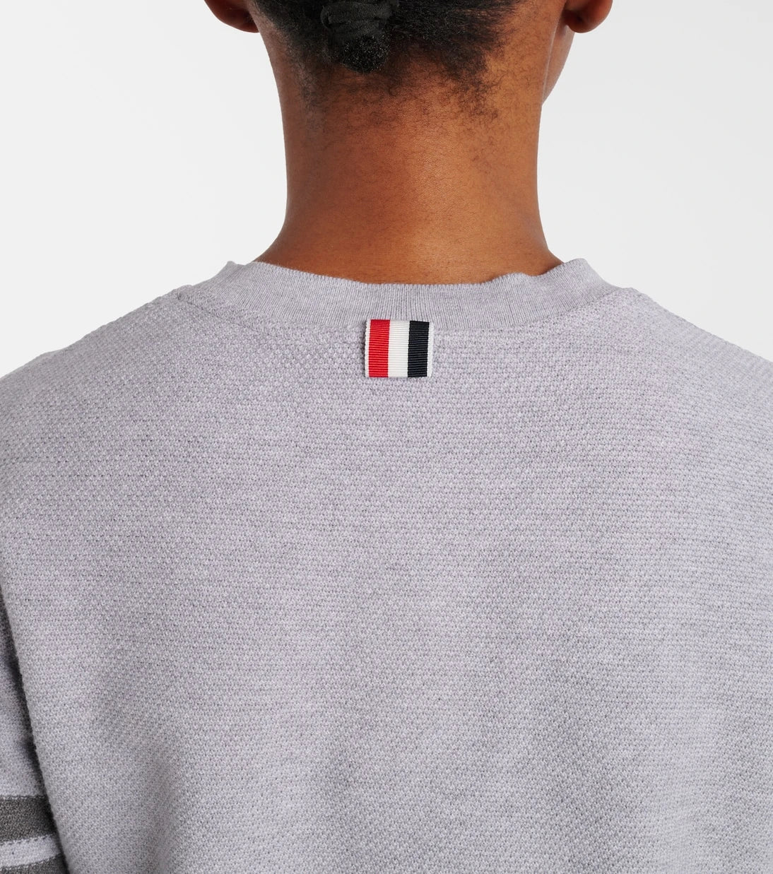 Thom Browne - تي شيرت قطني جيرسيه بطبعة 4-Bar