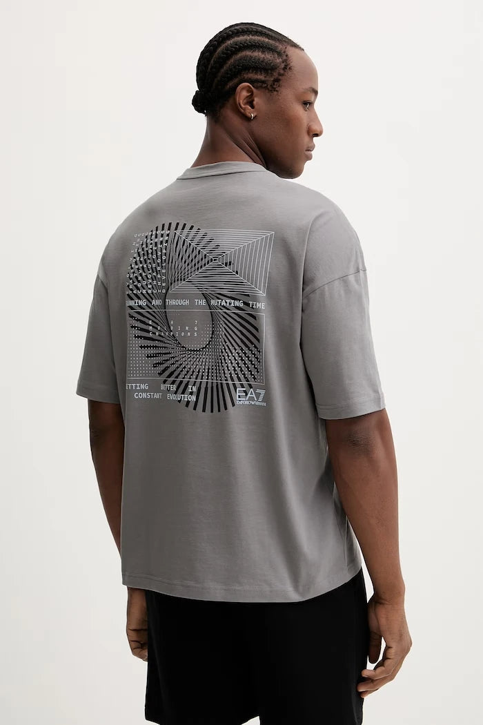 Памучна тениска EA7 Emporio Armani