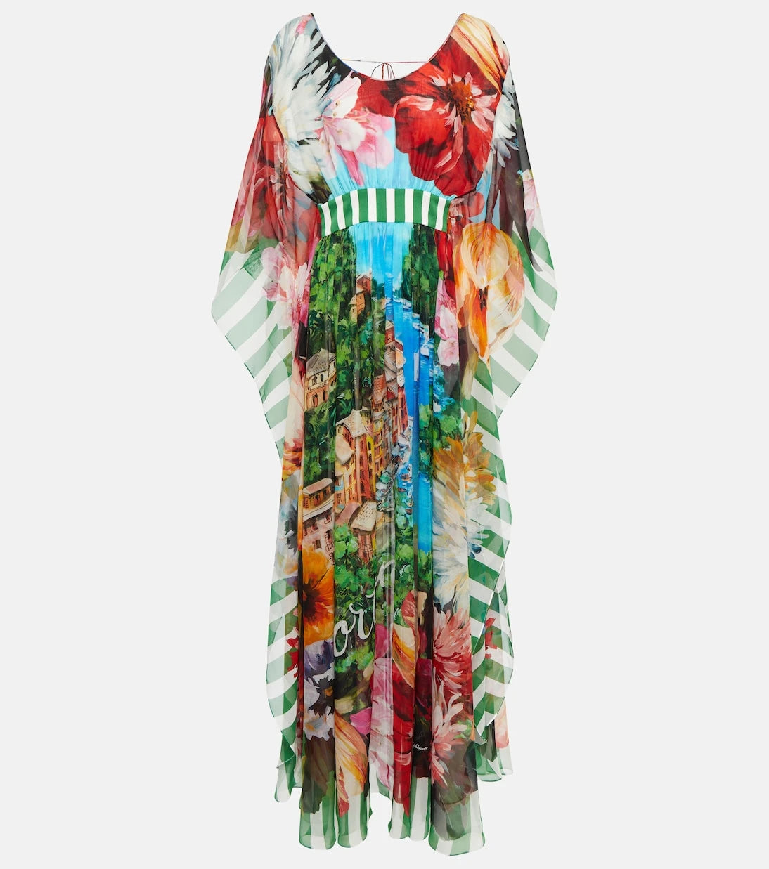 Dolce&Gabbana - Portofino printed silk chiffon gown