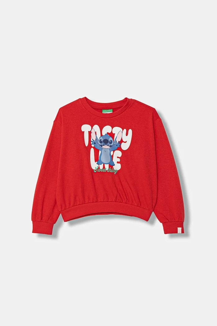 United Colors of Benetton çocuk pamuklu sweatshirt