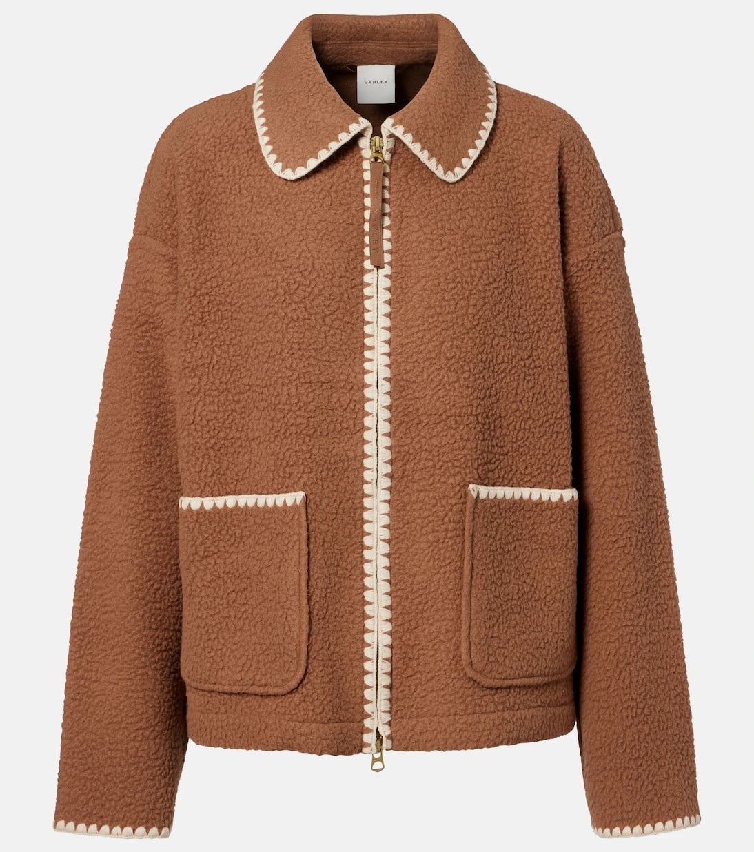 Varley - Ruiko embroidered fleece zip-up jacket