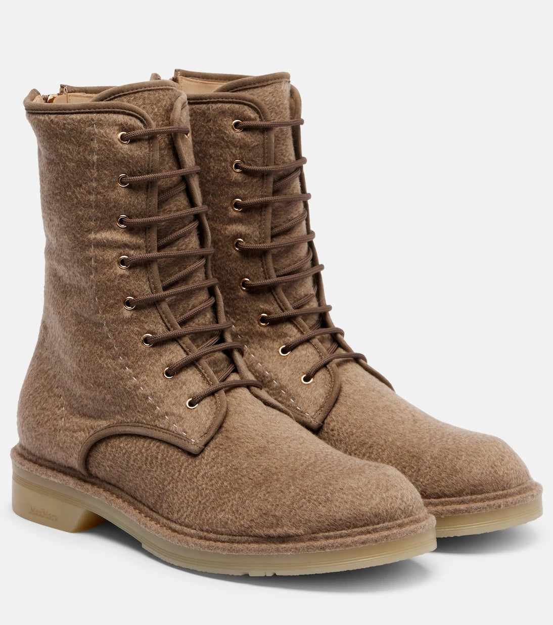 Max Mara - Baker cashmere combat boots