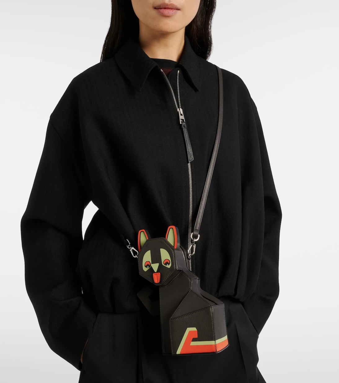 Loewe - x Louis Wain leather clutch