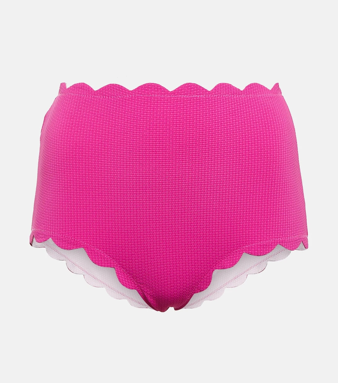 Marysia - Scalloped high-rise bikini bottoms