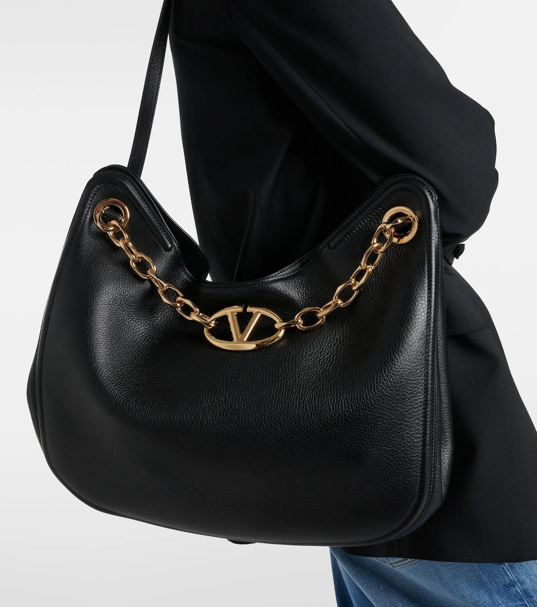 Valentino Garavani - VLogo Moon Medium leather tote bag