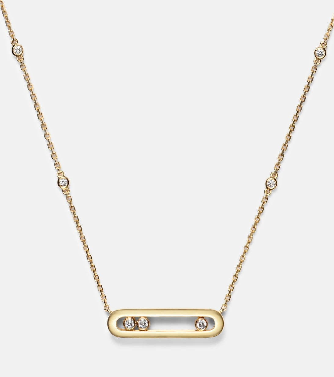 Messika - Baby Move 18kt gold necklace with diamonds