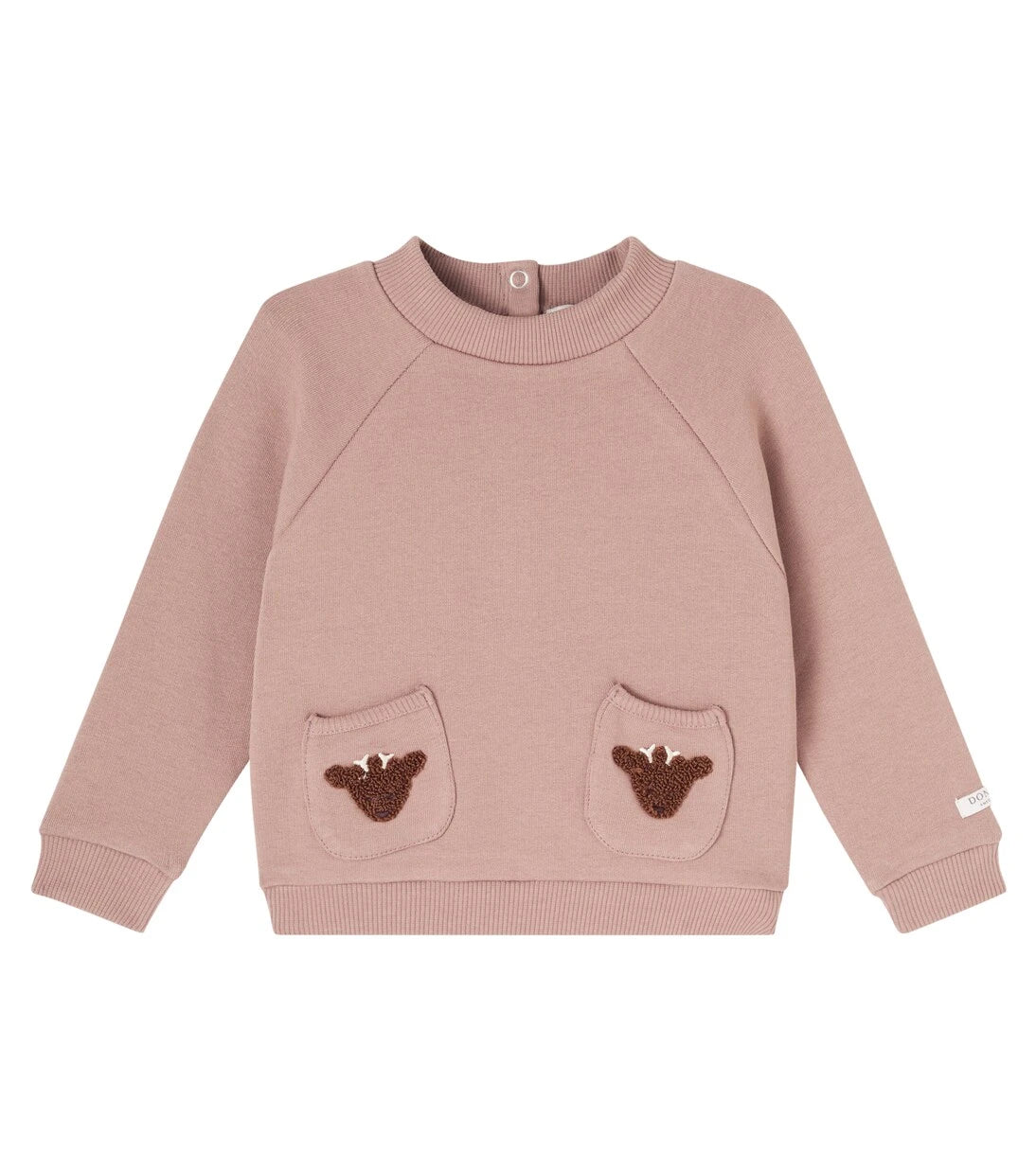 Donsje - Baby Foppe appliqué cotton sweater