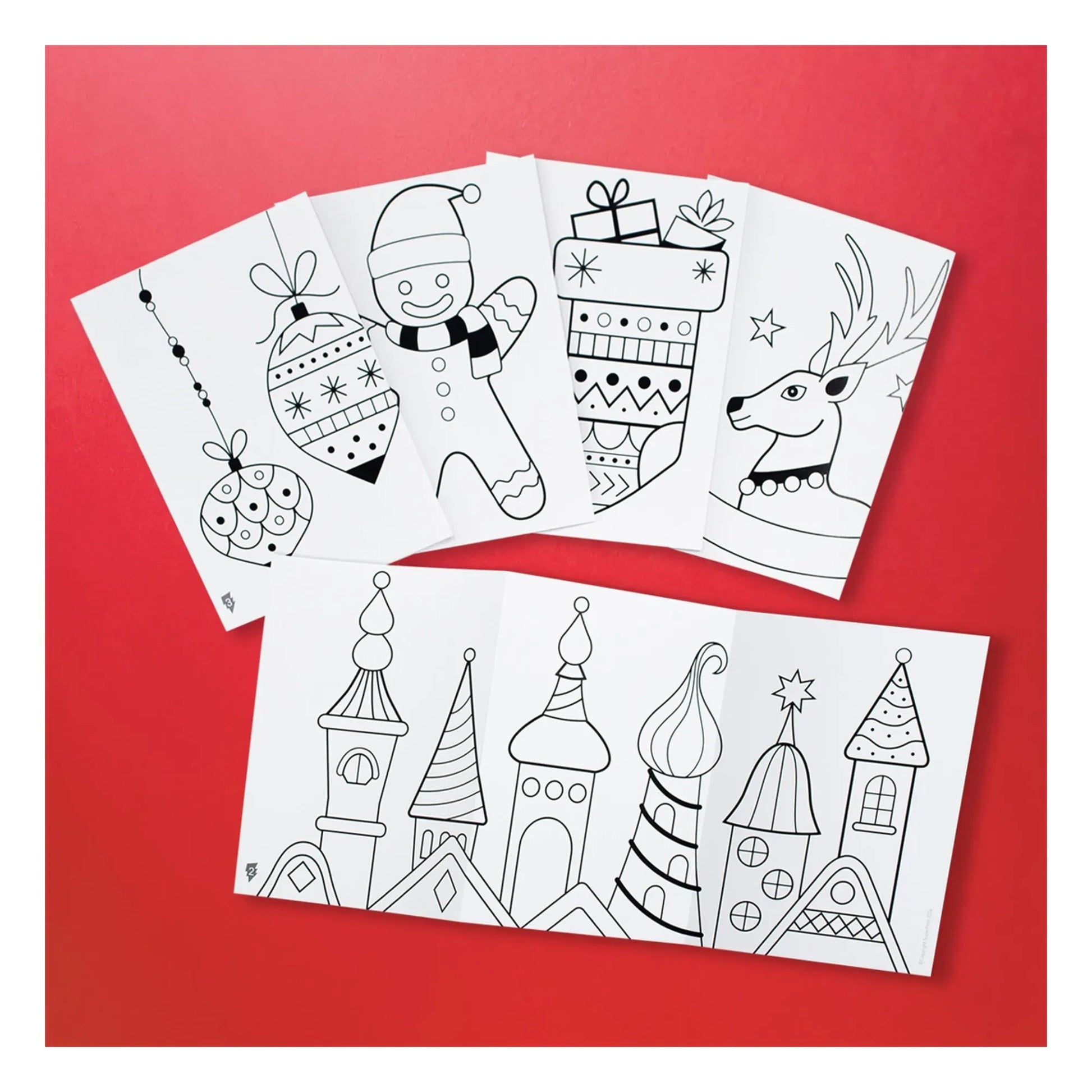 Superpetit - Set of 4 window markers with Christmas designs