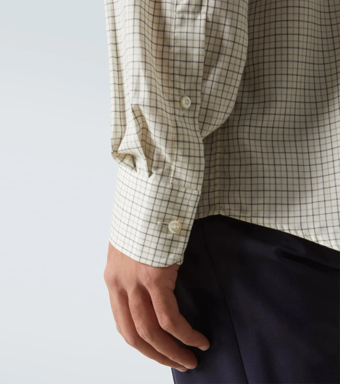 Ralph Lauren Purple Label - قميص قطني كاروهات