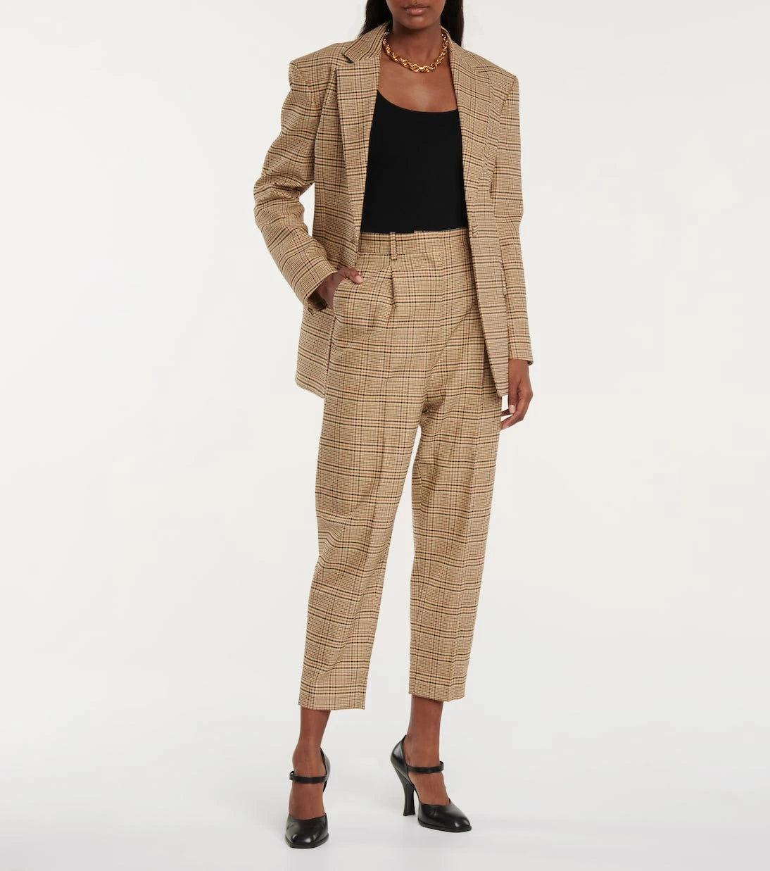 Altuzarra - Sidney high-rise wool and cotton-blend pants