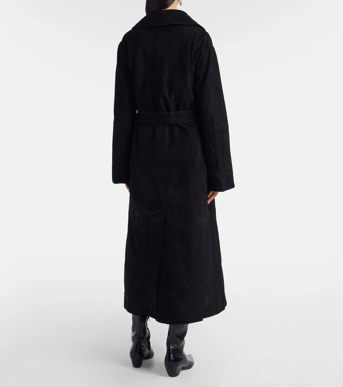Róhe - Suede wrap coat