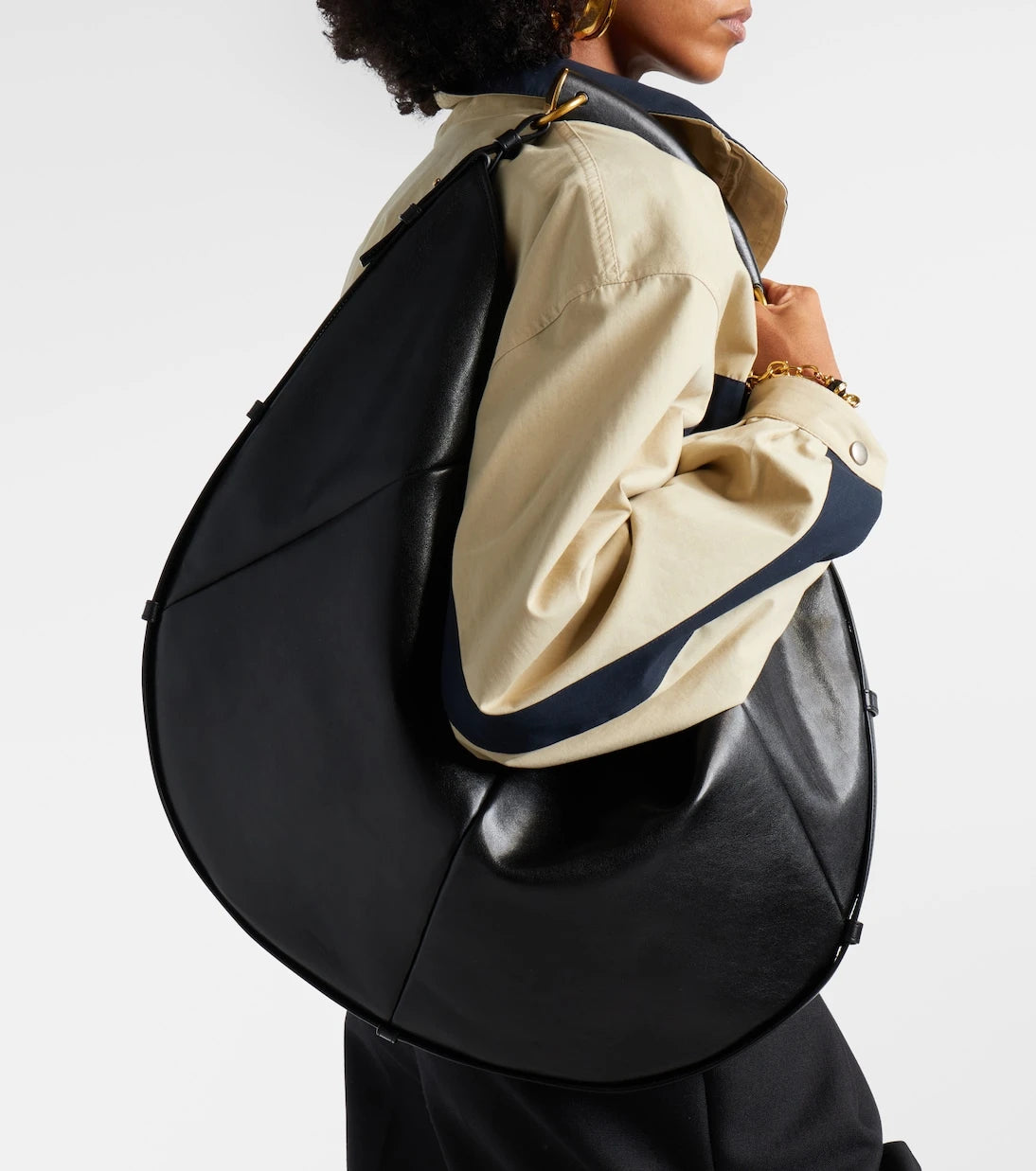 Saint Laurent - Mombasa Large leather shoulder bag