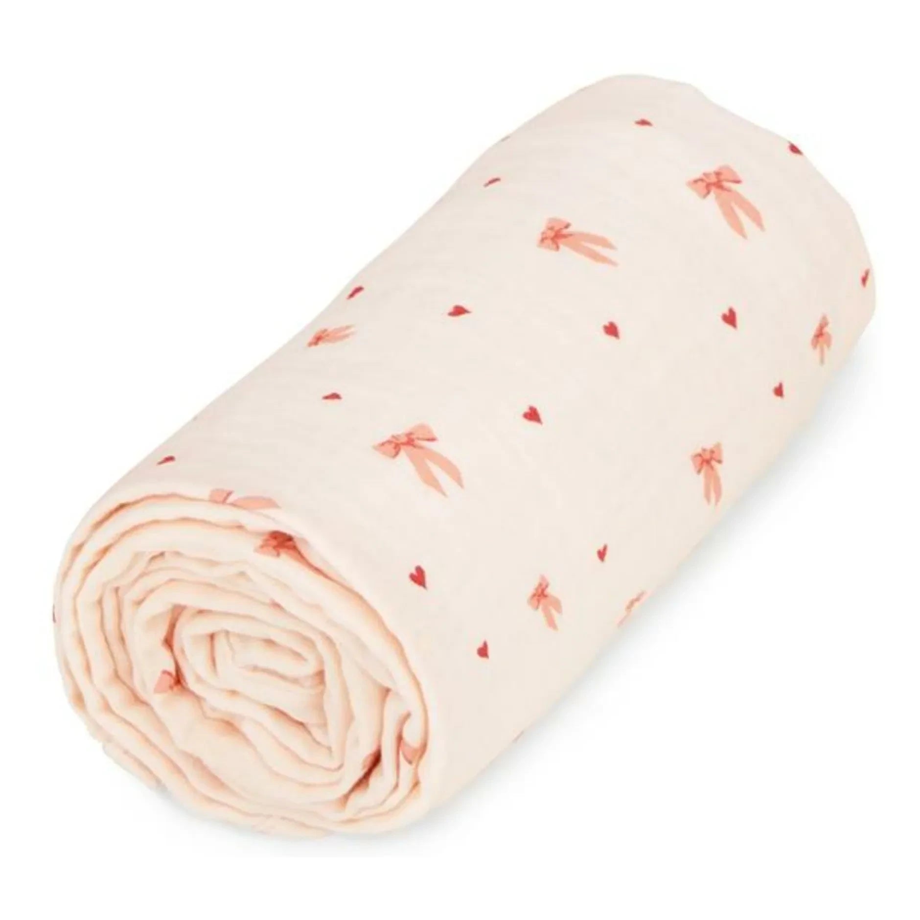 Cam Cam - Bows muslin blanket | Pale Pink