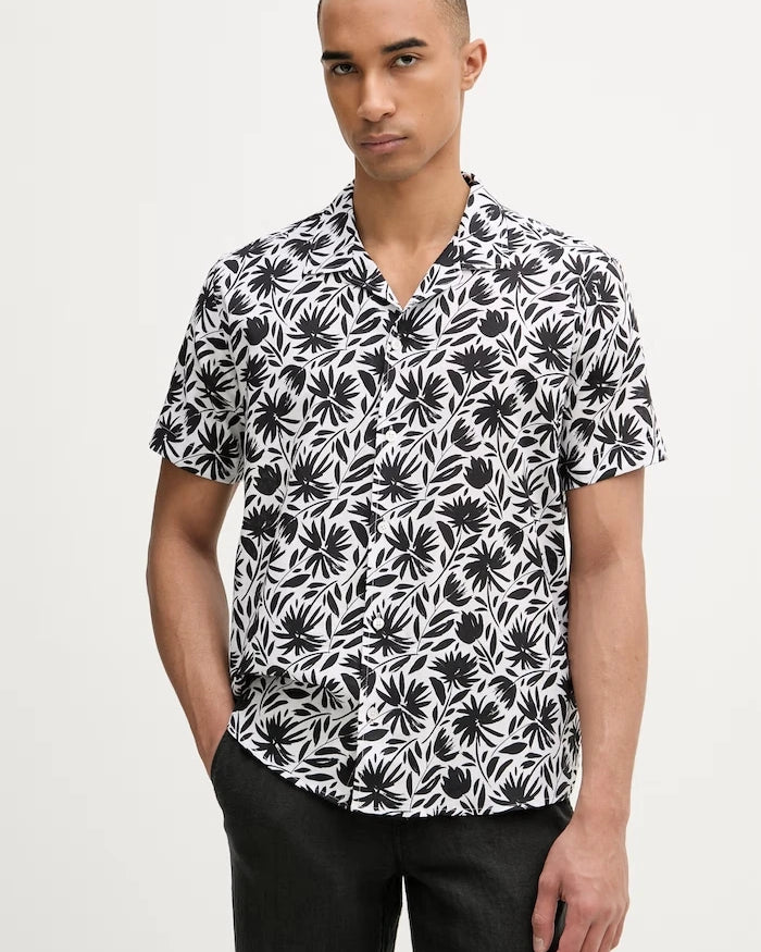 Karl Lagerfeld Erkek Keten Gömlek MODERN FIT 1/2