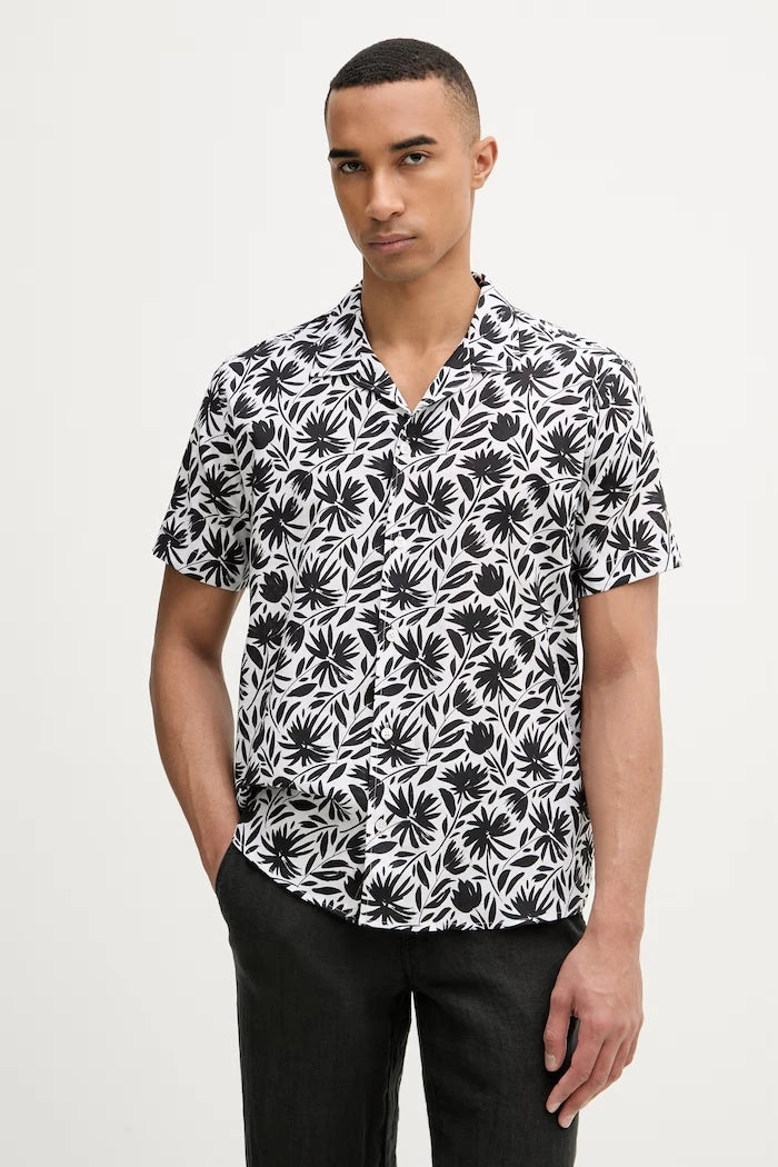 Karl Lagerfeld риза мъжка ленена MODERN FIT 1/2